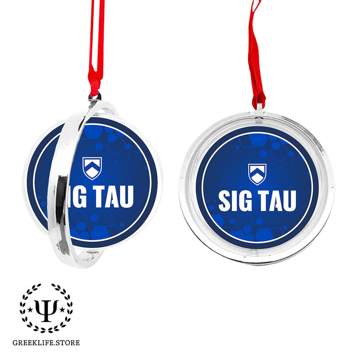 Sigma Tau Gamma Christmas Reversible Flat Round Ornament