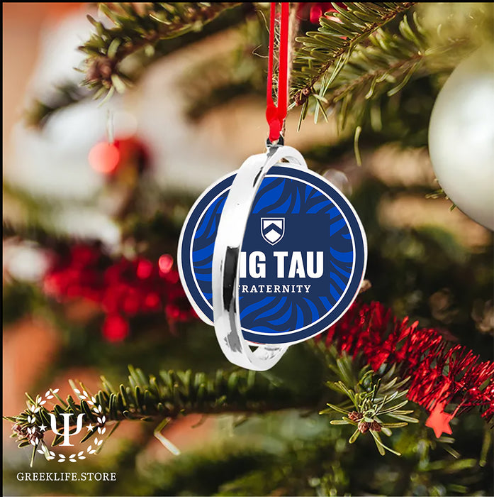 Sigma Tau Gamma Christmas Reversible Flat Round Ornament