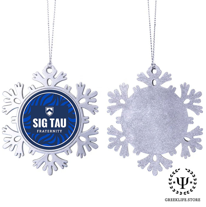 Sigma Tau Gamma Christmas Ornament - Snowflake Metal
