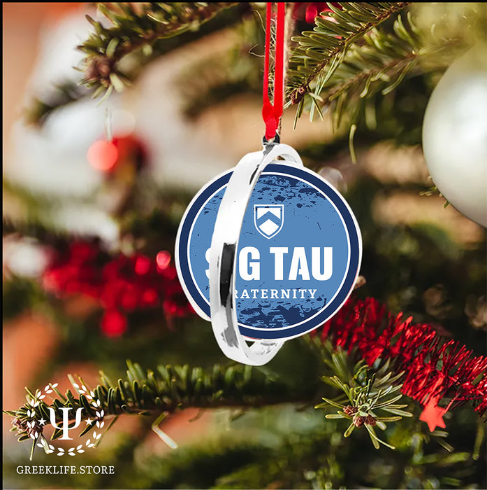 Sigma Tau Gamma Christmas Reversible Flat Round Ornament