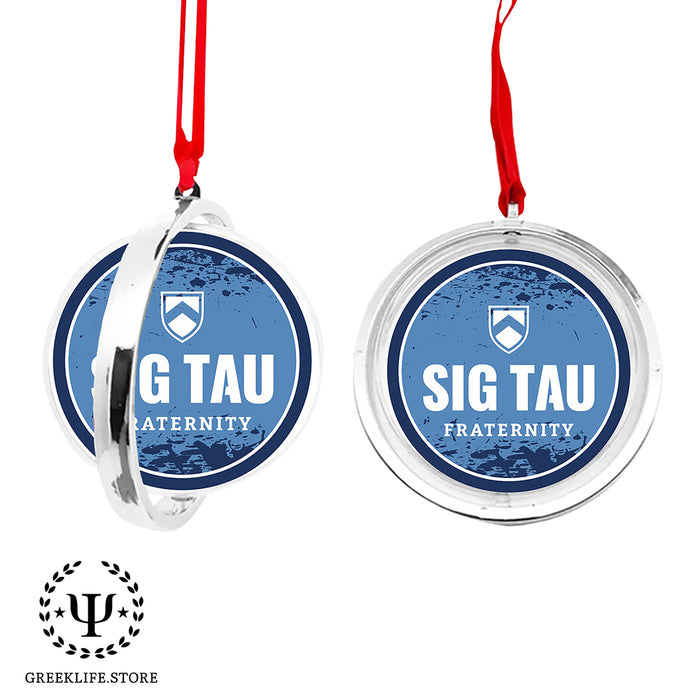 Sigma Tau Gamma Christmas Reversible Flat Round Ornament
