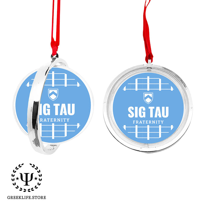 Sigma Tau Gamma Christmas Reversible Flat Round Ornament
