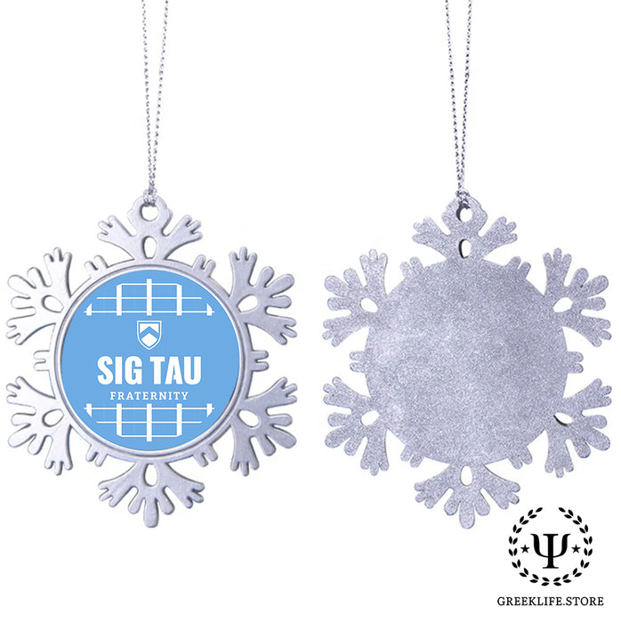Sigma Tau Gamma Christmas Ornament - Snowflake Metal