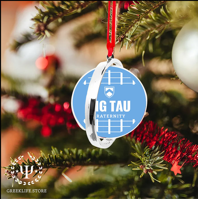 Sigma Tau Gamma Christmas Reversible Flat Round Ornament