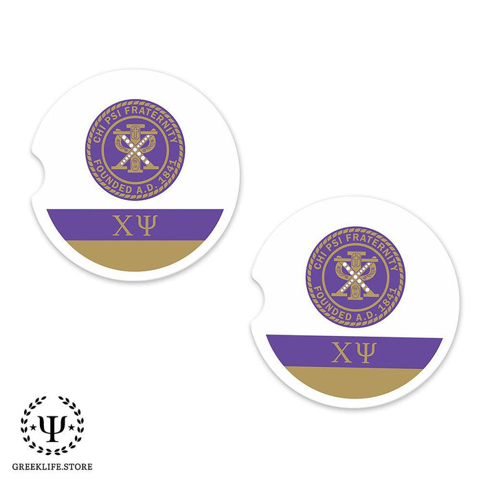 Chi Psi Car Cup Holder Coaster (Set of 2)