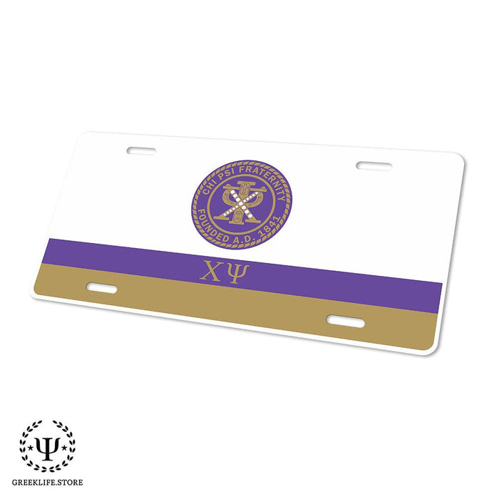 Chi Psi Decorative License Plate