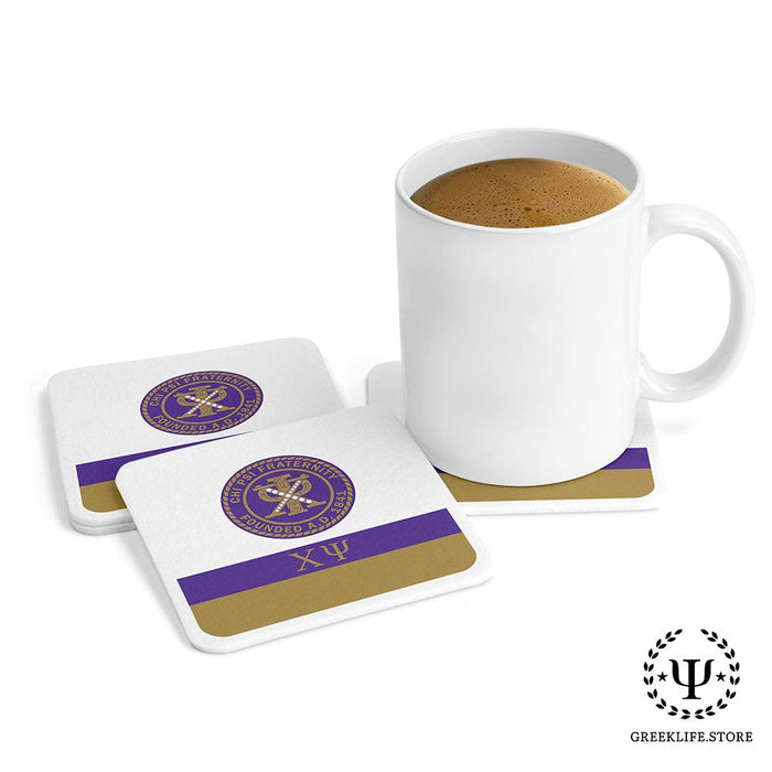 Chi Psi Beverage Coasters Square (Set of 4)