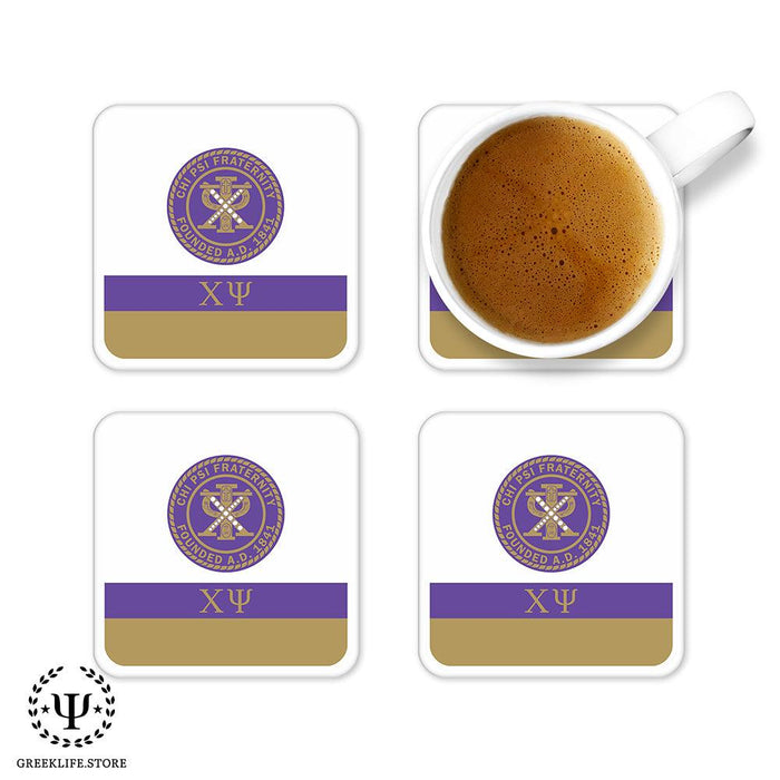 Chi Psi Beverage Coasters Square (Set of 4)