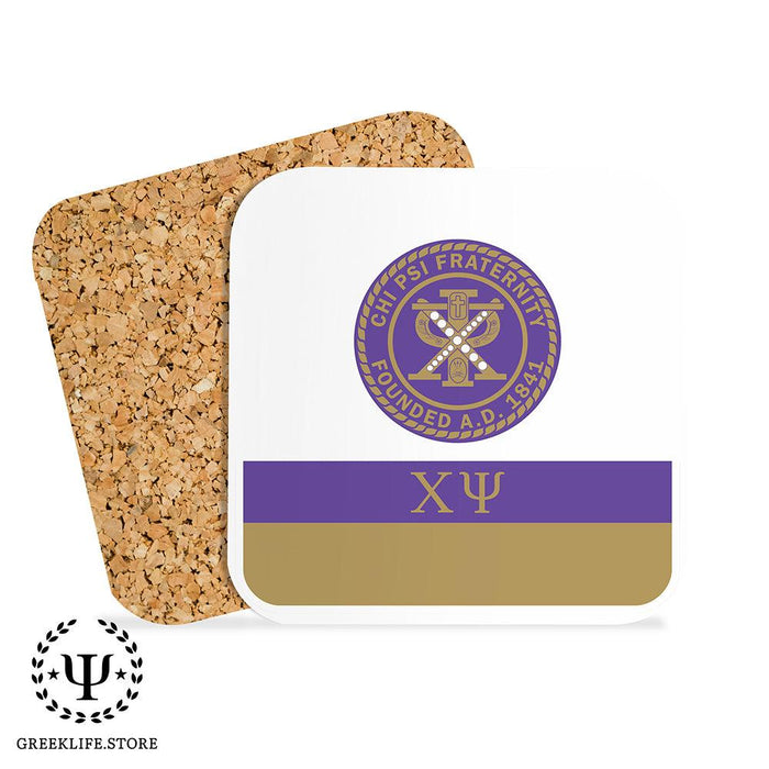 Chi Psi Beverage Coasters Square (Set of 4)