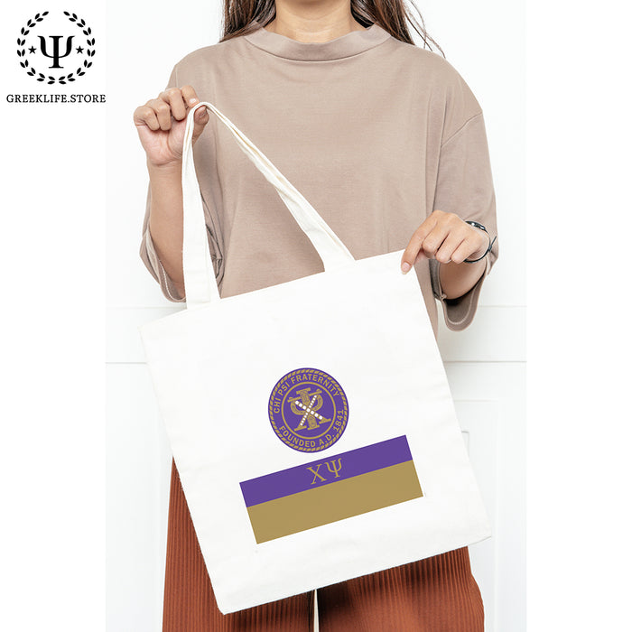 Chi Psi Market Canvas Tote Bag