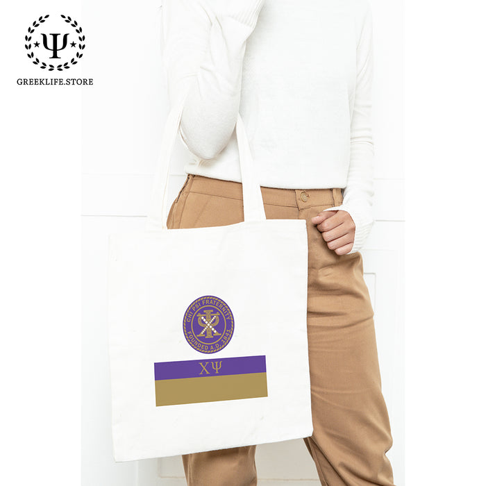 Chi Psi Market Canvas Tote Bag