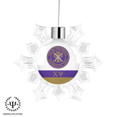 Chi Psi Christmas Ornament - Snowflake