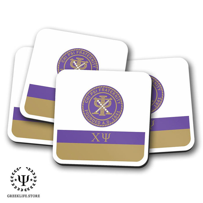 Chi Psi Beverage Coasters Square (Set of 4)