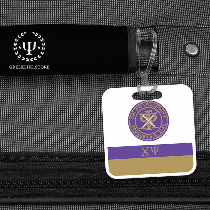 Chi Psi Luggage Bag Tag (square)