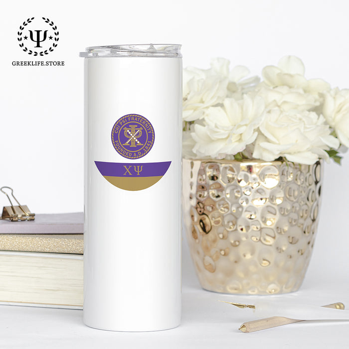 Chi Psi Stainless Steel Skinny Tumbler 20 OZ