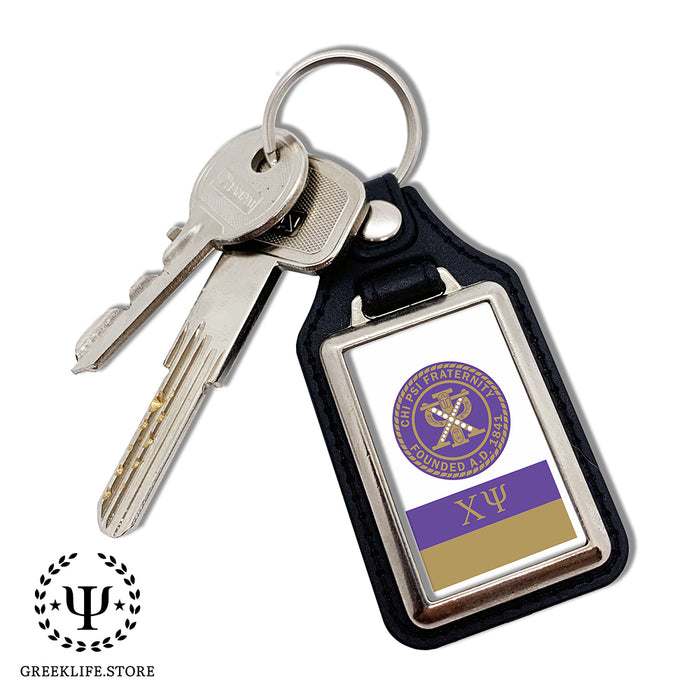 Chi Psi Keychain Rectangular