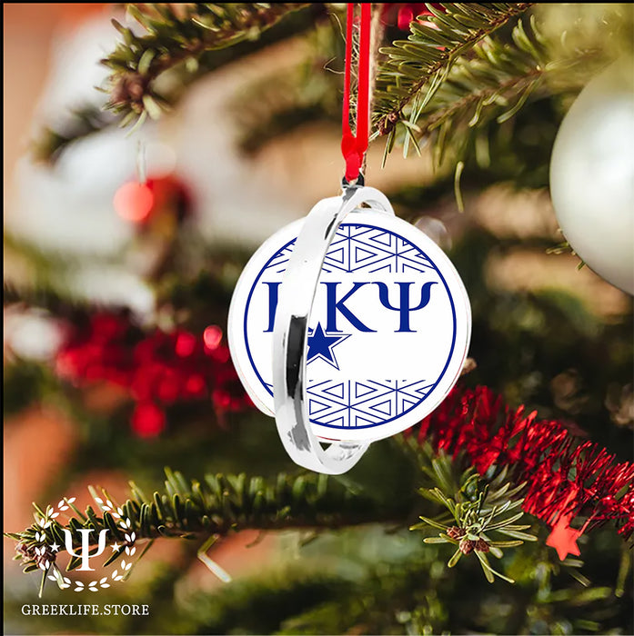 Kappa Kappa Psi Christmas Reversible Flat Round Ornament