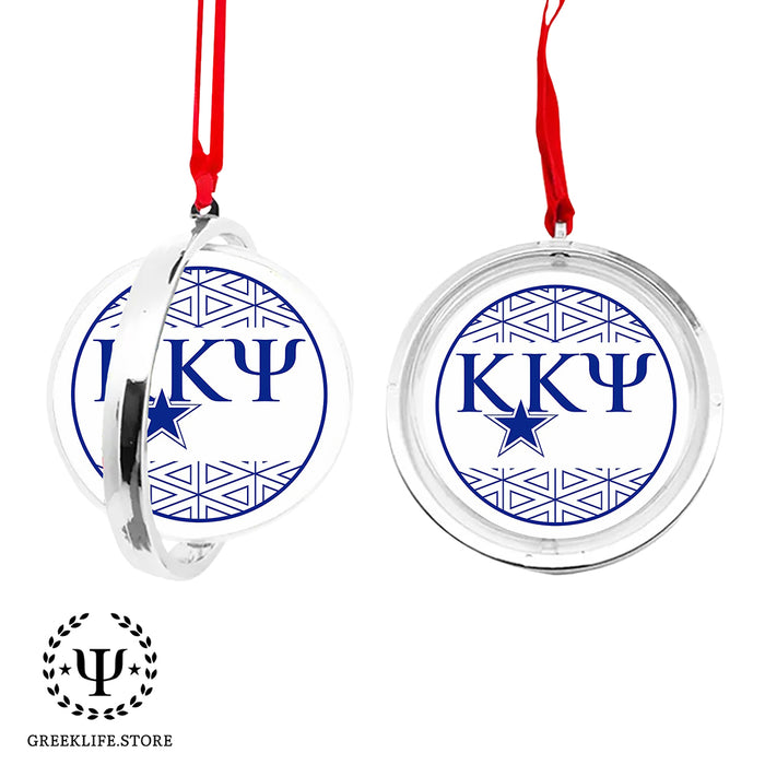 Kappa Kappa Psi Christmas Reversible Flat Round Ornament