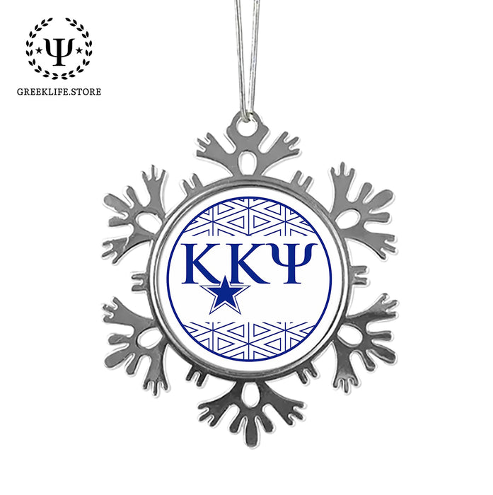 Kappa Kappa Psi Christmas Ornament - Snowflake Metal