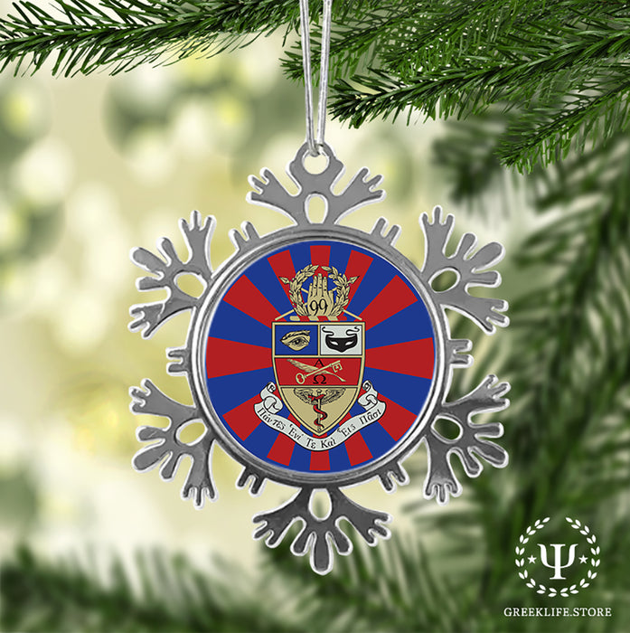 Kappa Psi Christmas Ornament - Snowflake Metal