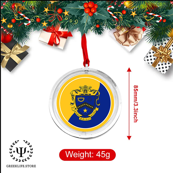 Kappa Kappa Psi Christmas Reversible Flat Round Ornament