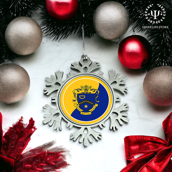 Kappa Kappa Psi Christmas Ornament - Snowflake Metal
