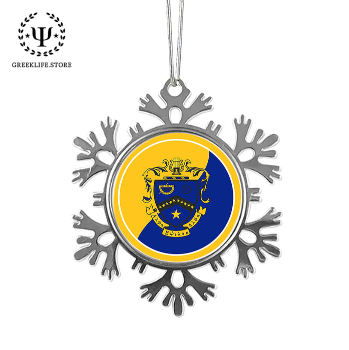 Kappa Kappa Psi Christmas Ornament - Snowflake Metal