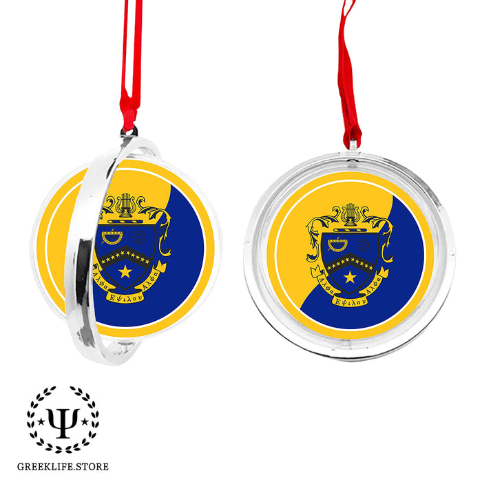 Kappa Kappa Psi Christmas Reversible Flat Round Ornament