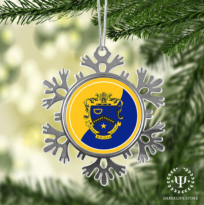Kappa Kappa Psi Christmas Ornament - Snowflake Metal