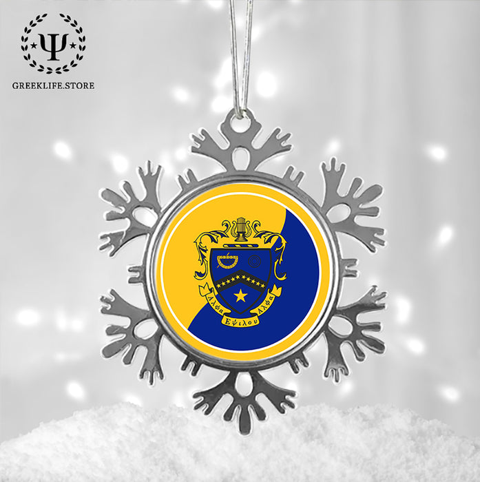 Kappa Kappa Psi Christmas Ornament - Snowflake Metal