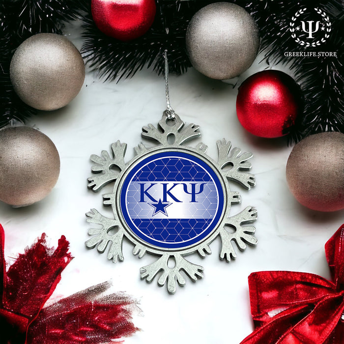 Kappa Kappa Psi Christmas Ornament - Snowflake Metal