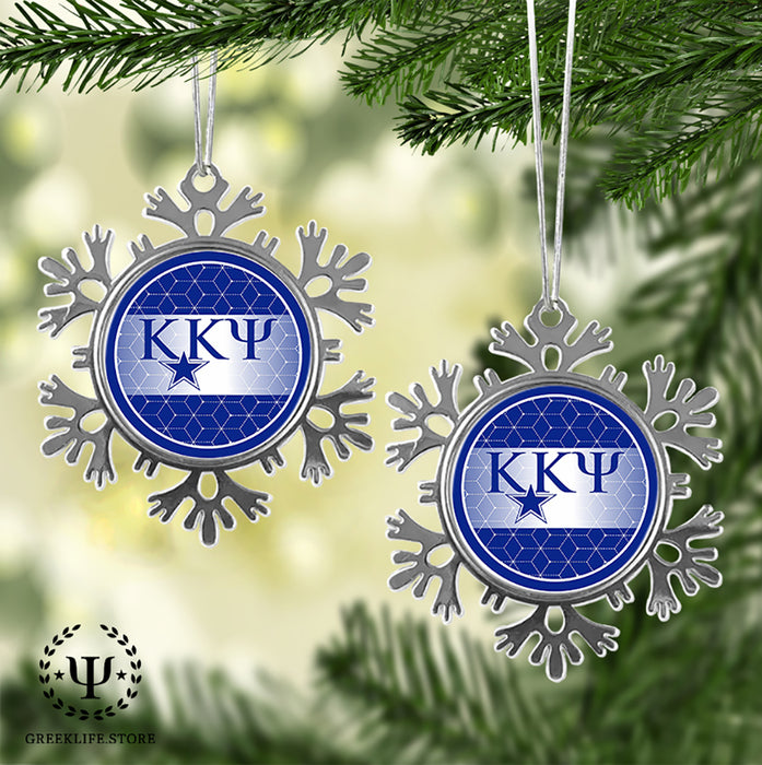 Kappa Kappa Psi Christmas Ornament - Snowflake Metal