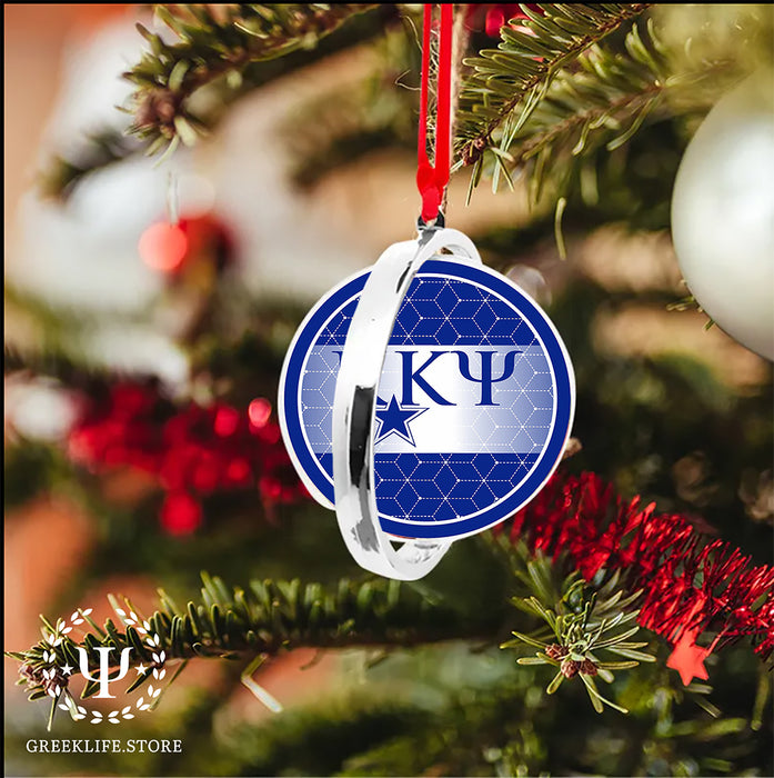 Kappa Kappa Psi Christmas Reversible Flat Round Ornament