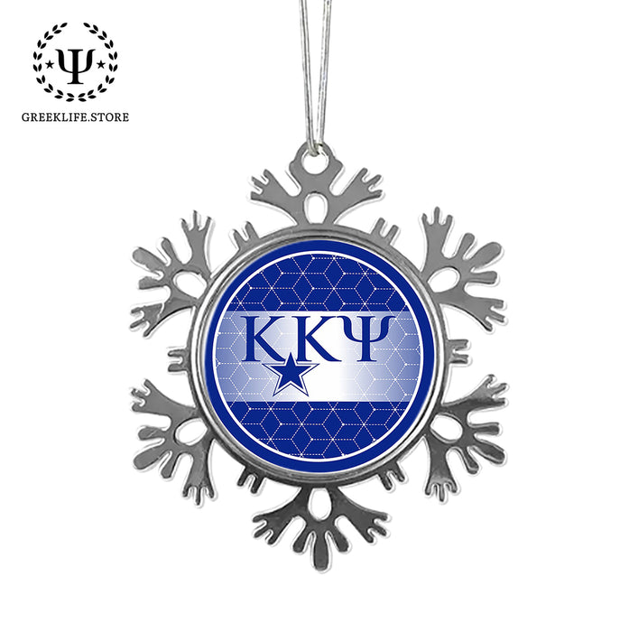 Kappa Kappa Psi Christmas Ornament - Snowflake Metal