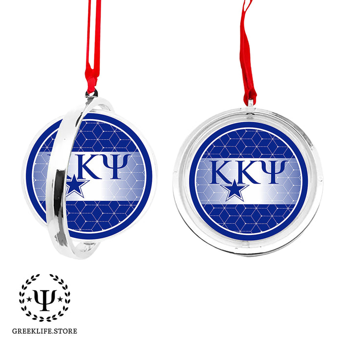 Kappa Kappa Psi Christmas Reversible Flat Round Ornament