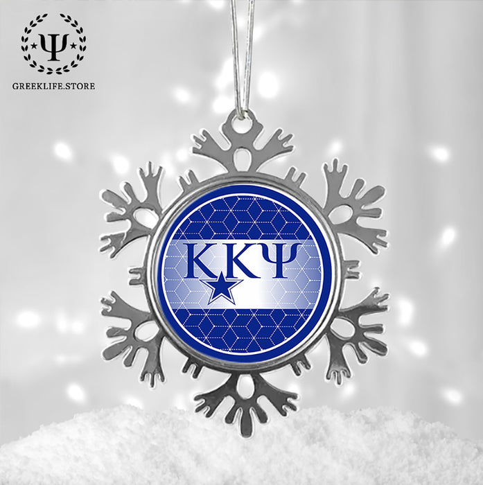 Kappa Kappa Psi Christmas Ornament - Snowflake Metal