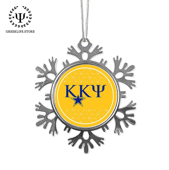 Kappa Kappa Psi Christmas Ornament - Snowflake Metal