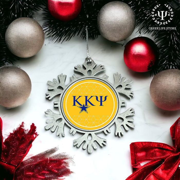 Kappa Kappa Psi Christmas Ornament - Snowflake Metal