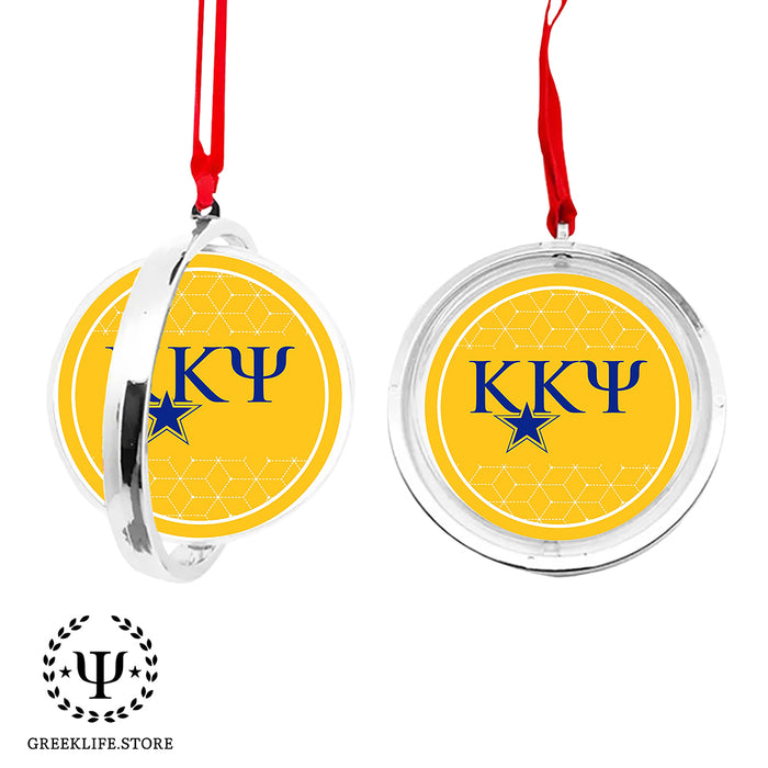 Kappa Kappa Psi Christmas Reversible Flat Round Ornament