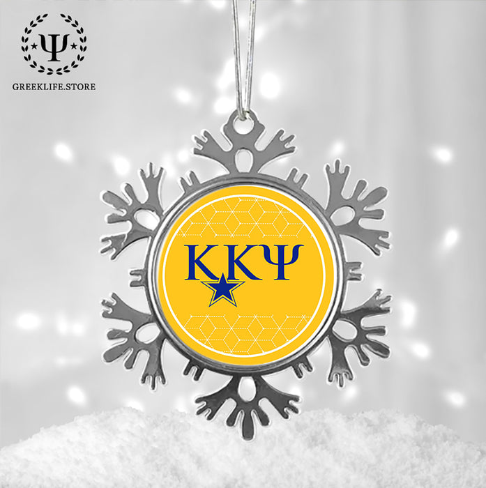 Kappa Kappa Psi Christmas Ornament - Snowflake Metal