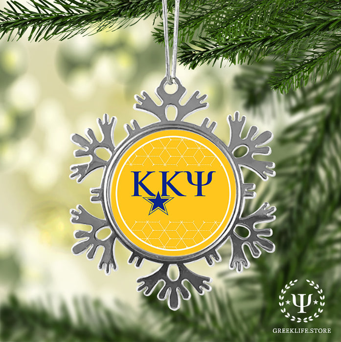 Kappa Kappa Psi Christmas Ornament - Snowflake Metal