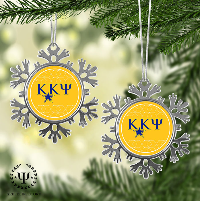 Kappa Kappa Psi Christmas Ornament - Snowflake Metal