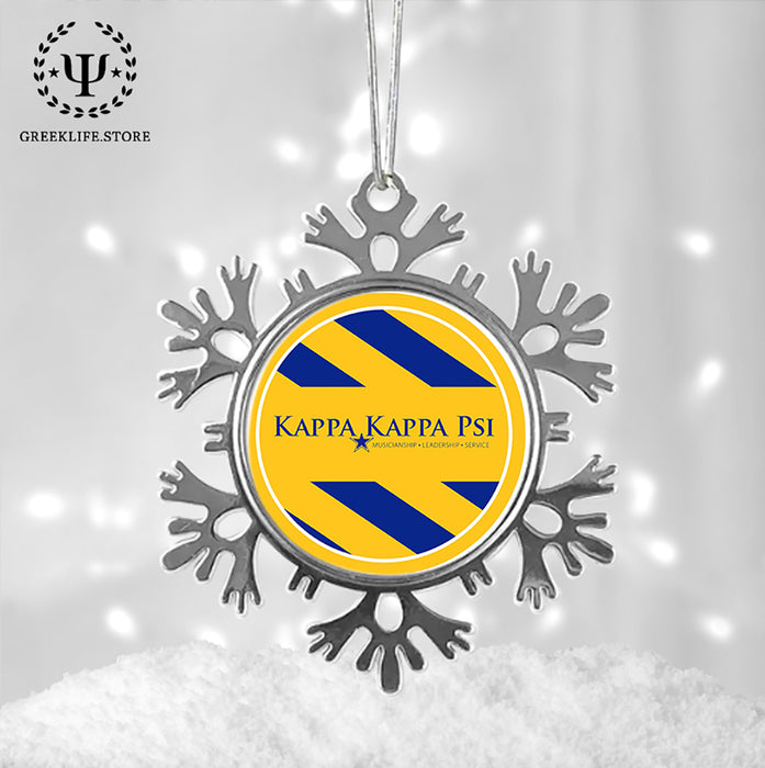 Kappa Kappa Psi Christmas Ornament - Snowflake Metal