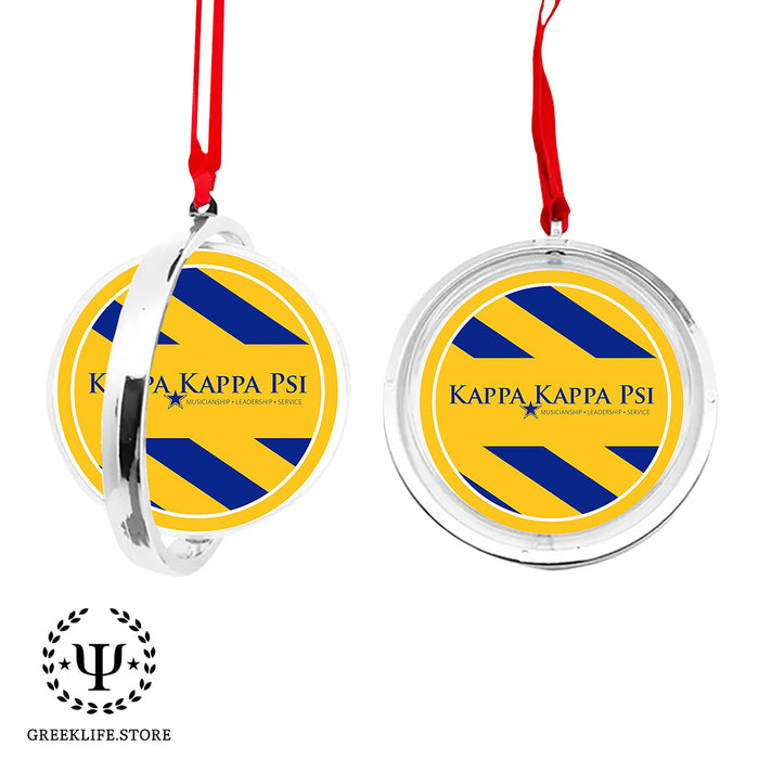Kappa Kappa Psi Christmas Reversible Flat Round Ornament