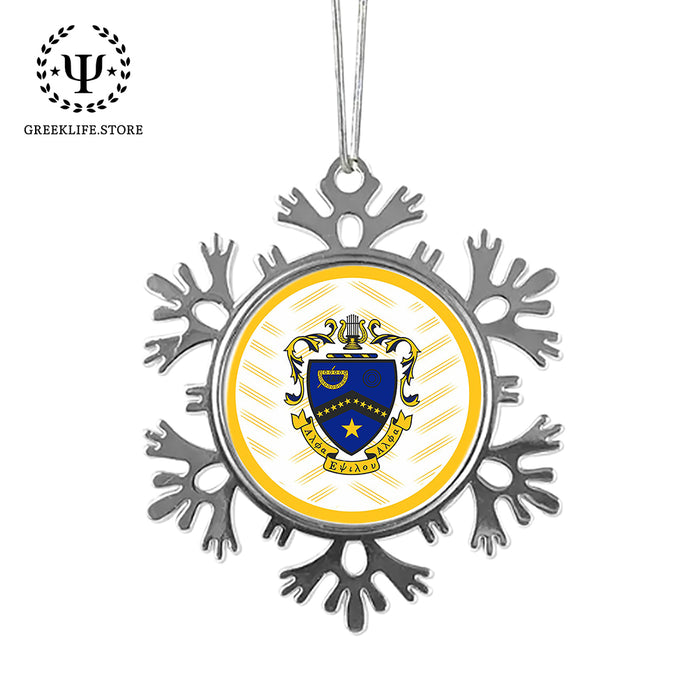Kappa Kappa Psi Christmas Ornament - Snowflake Metal
