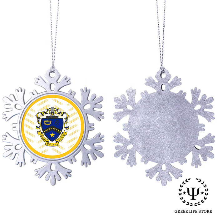 Kappa Kappa Psi Christmas Ornament - Snowflake Metal