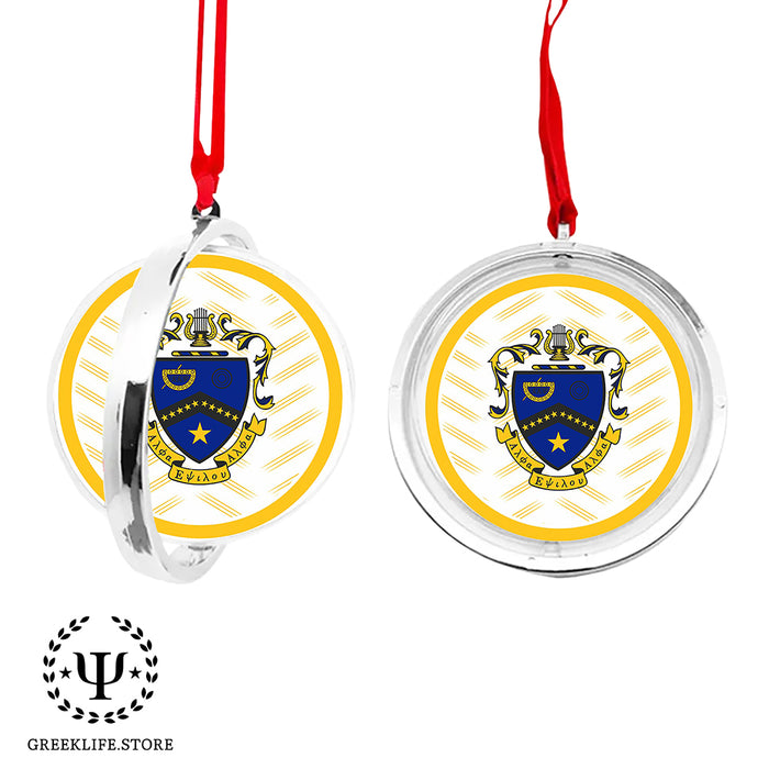 Kappa Kappa Psi Christmas Reversible Flat Round Ornament