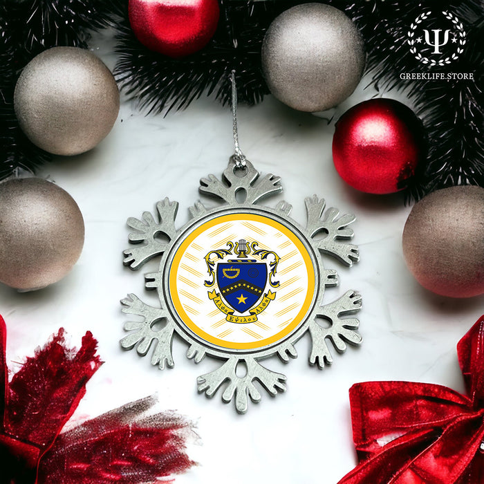 Kappa Kappa Psi Christmas Ornament - Snowflake Metal