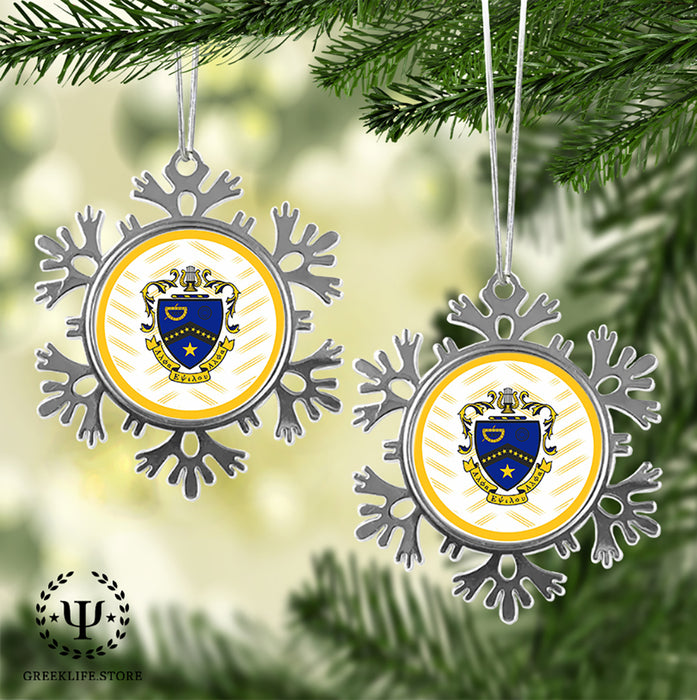 Kappa Kappa Psi Christmas Ornament - Snowflake Metal