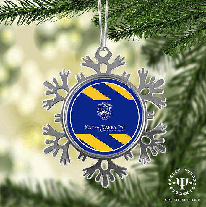 Kappa Kappa Psi Christmas Ornament - Snowflake Metal